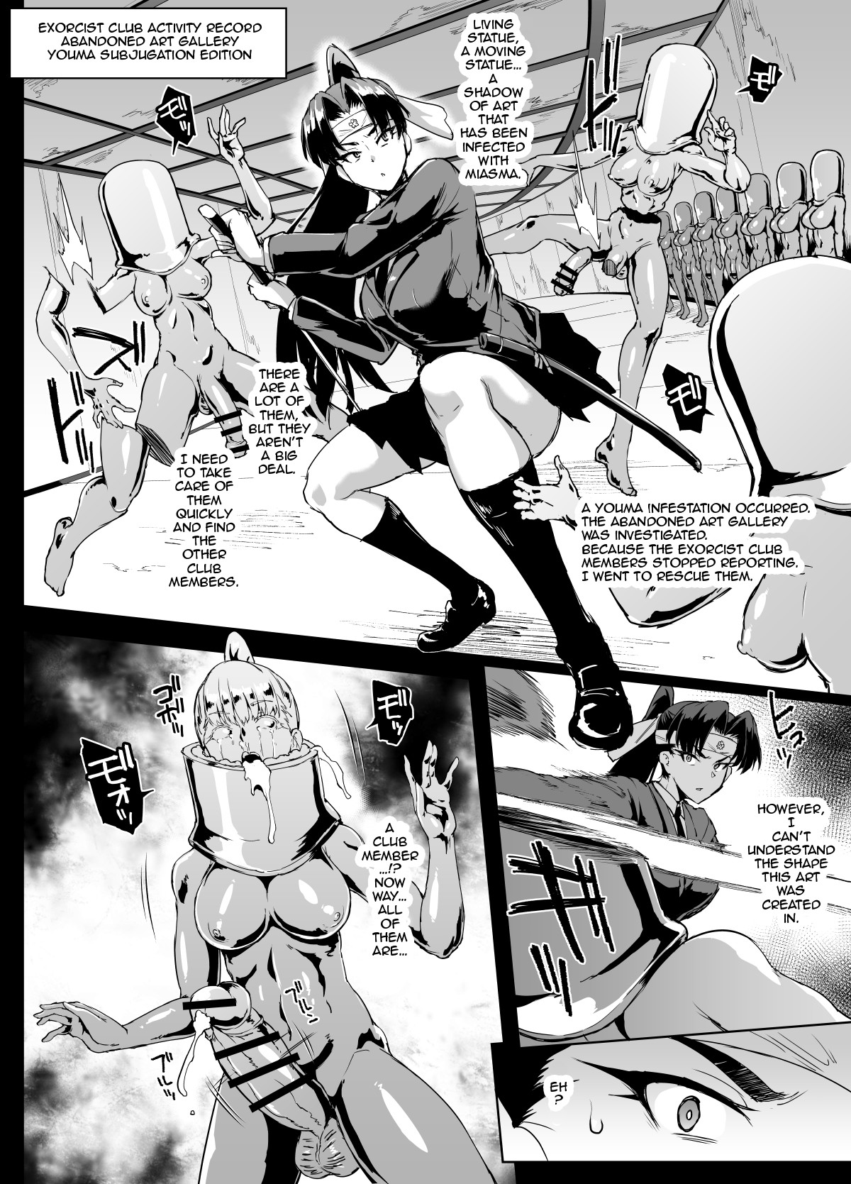 Hentai Manga Comic-Exorcism Club For Black-Haired Girls With Ponytails-Read-44